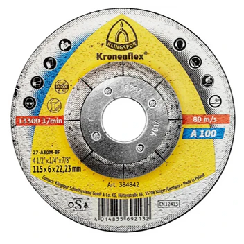 Disco Desbaste A100 4 1/2" X 1/4" X 7/8" Klingspor 384842